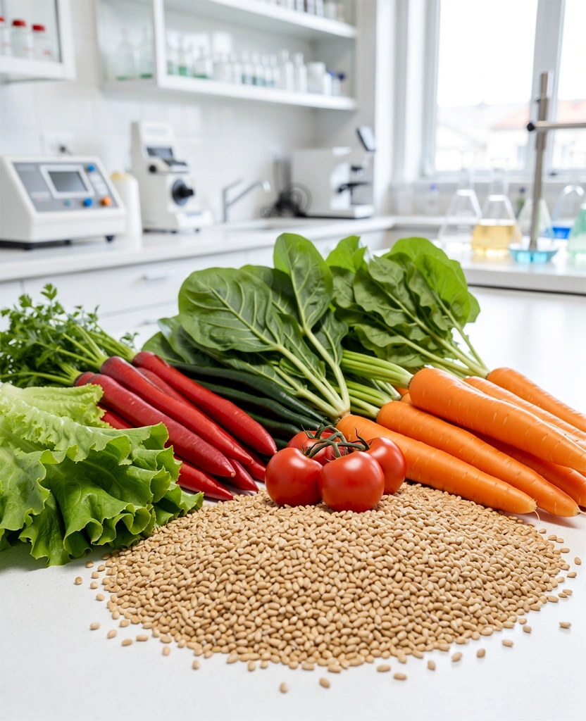 Čerstvé ingredience pro nutriční analýzu